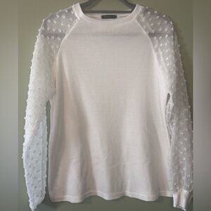 Miholl Knit with Lace Long Sleeves Sweater
